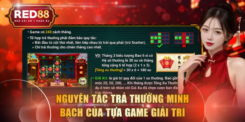Nguyên tắc trả thưởng minh bạch của tựa game giải trí